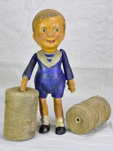 Antique French paper mache boy
