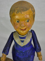 Antique French paper mache boy