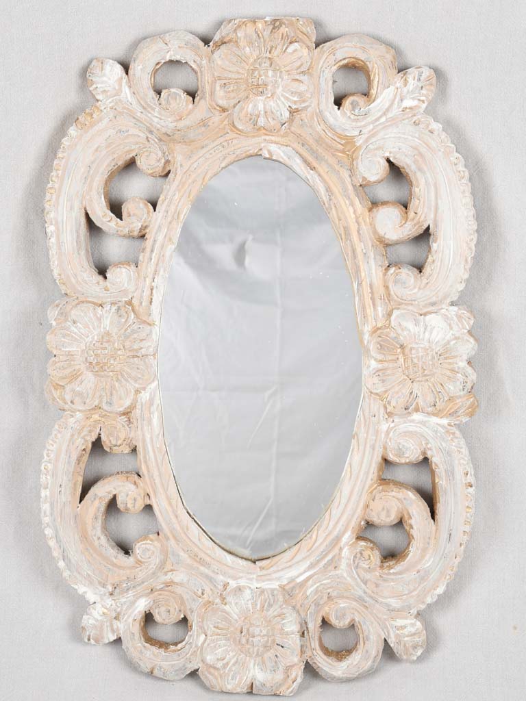 Mirror, carved frame, Italian, 19th century 20" x 32"
