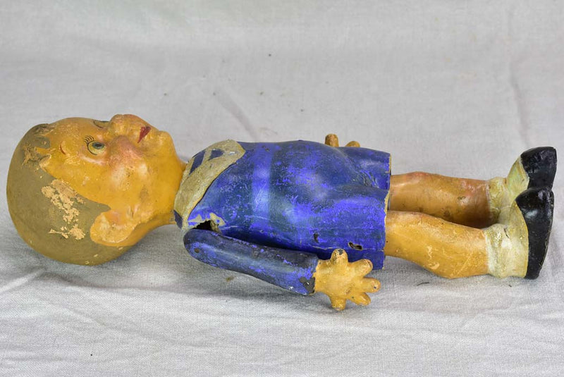 Antique French paper mache boy