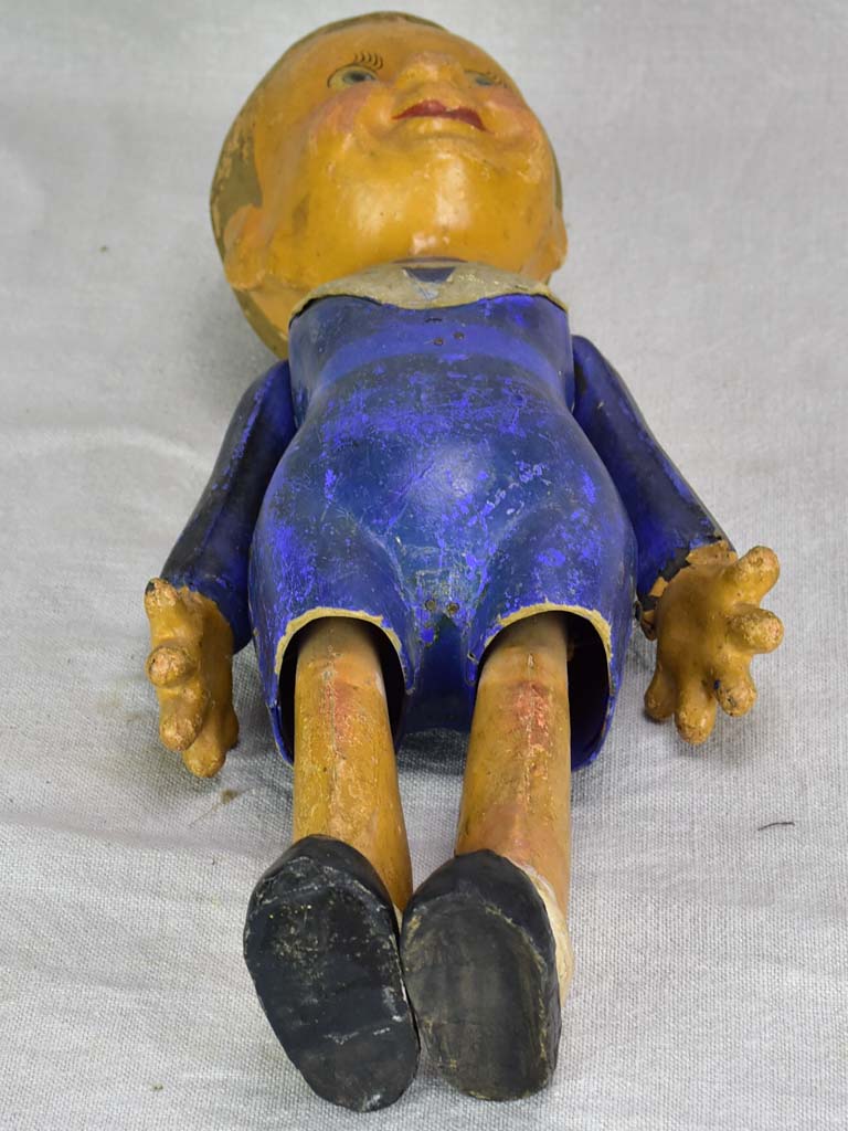 Antique French paper mache boy