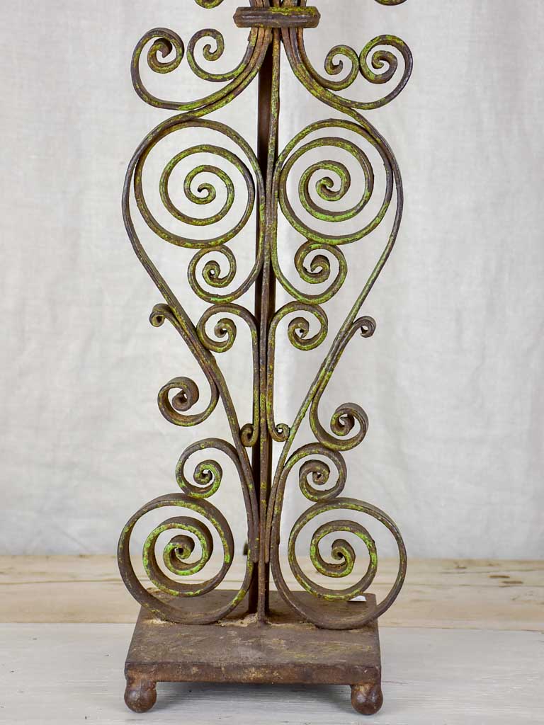 Tall antique French table lamp
