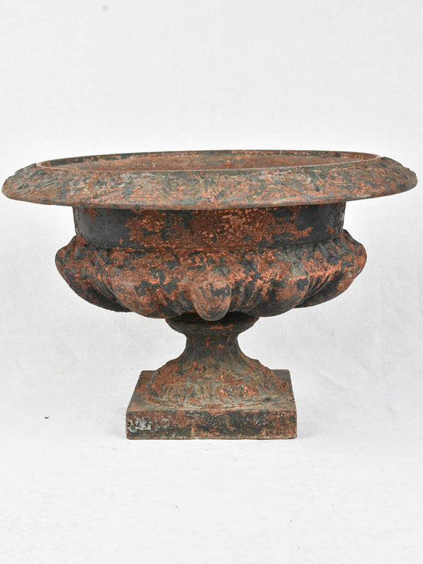 Large antique French Medici urn - cast iron 22"