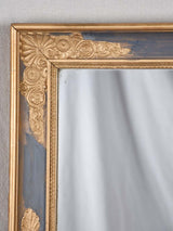 Early 19th century Restoration mirror - blue and gold 29¼" x 35"