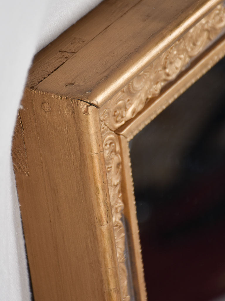 Early 19th century Restoration mirror - blue and gold 29¼" x 35"