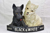 Black and White whisky advertising sculpture (Westie and Scottie dogs)