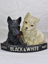 Black and White whisky advertising sculpture (Westie and Scottie dogs)