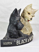 Black and White whisky advertising sculpture (Westie and Scottie dogs)