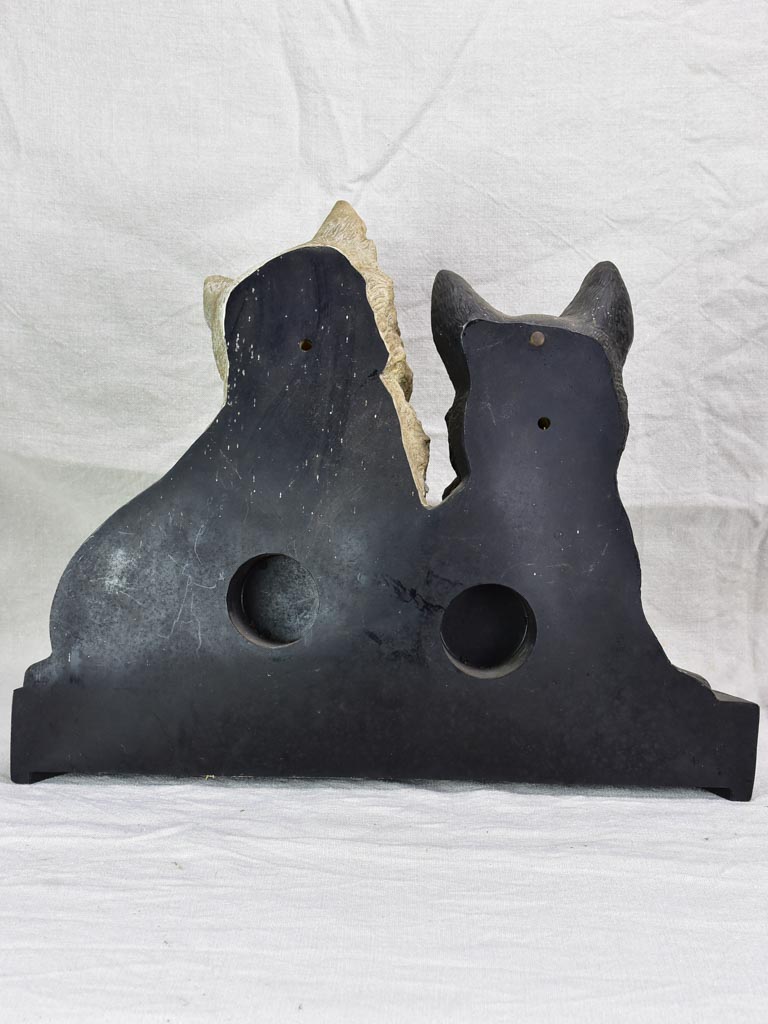 Black and White whisky advertising sculpture (Westie and Scottie dogs)