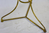 Antique French garden table with yellow patina - large 30¾"