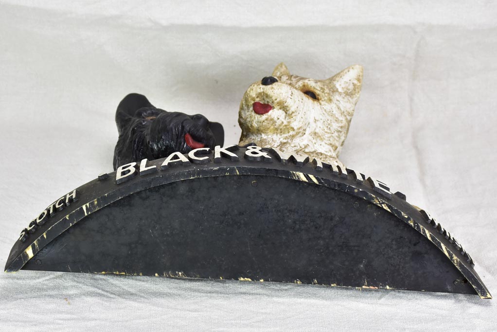 Black and White whisky advertising sculpture (Westie and Scottie dogs)