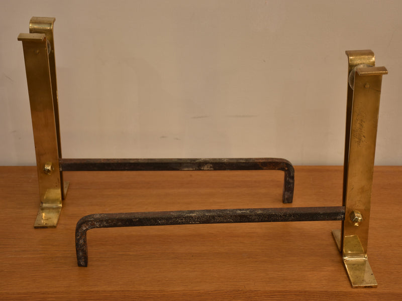Pair of mid-century andirons