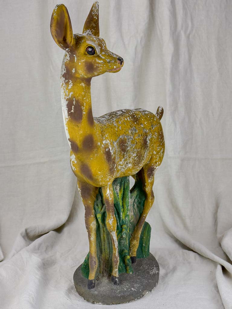 Mid century Italian garden sculpture of a deer