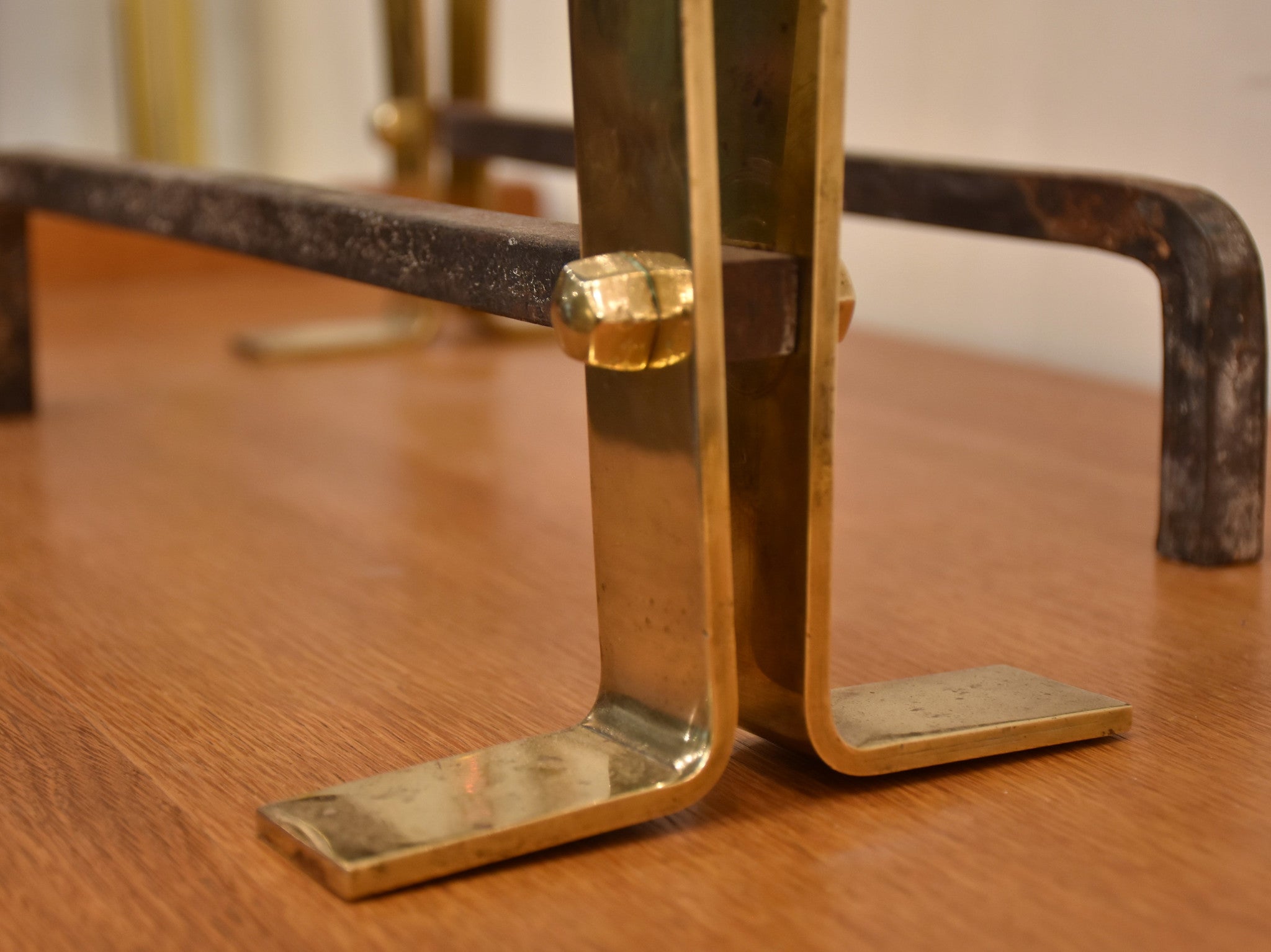 Pair of mid-century andirons