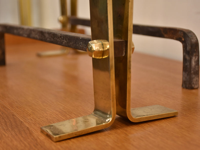 Pair of mid-century andirons