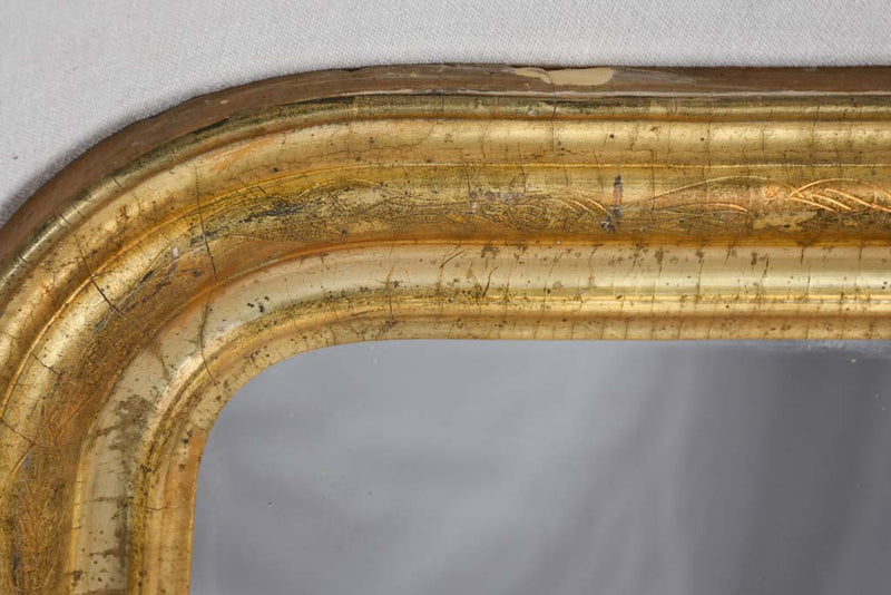 19th century gilded Louis Philippe mirror 23¼" x 32¼"