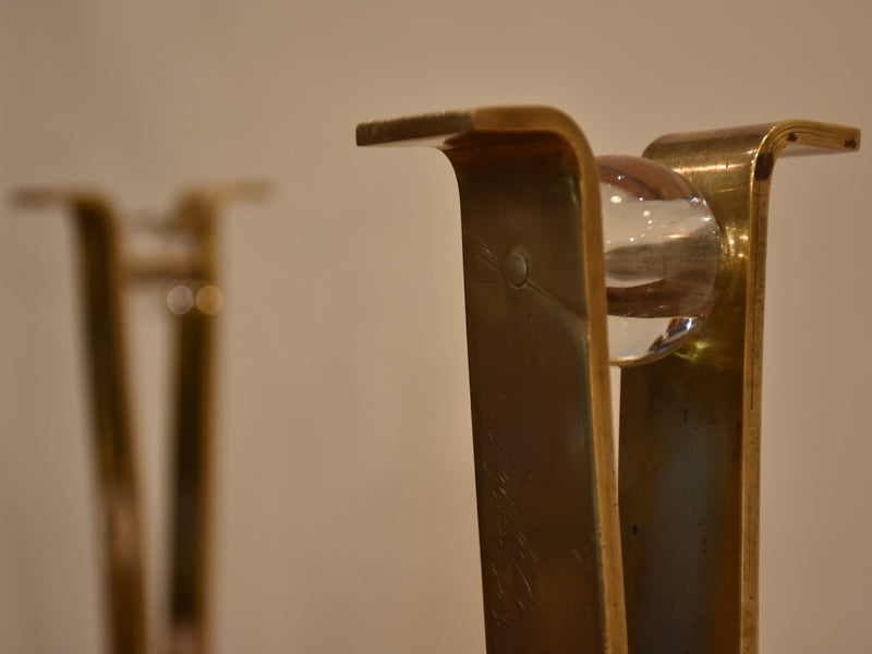 Pair of mid-century andirons