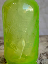 Antique French Seltzer bottle - green