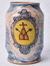 Antique Italian hand-painted apothecary jar