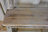 Antique French children's bench with grey patina