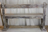 Antique French children's bench with grey patina