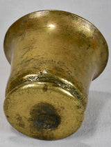 18th-century French pharmacy mortar and pestle in bell metal