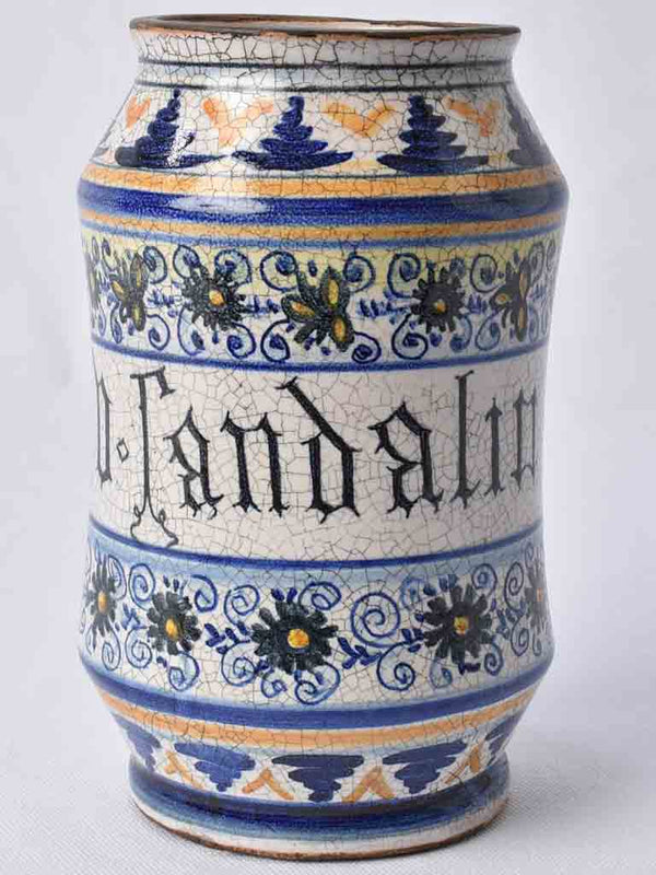 Antique late-seventeenth-century Italian apothecary jar