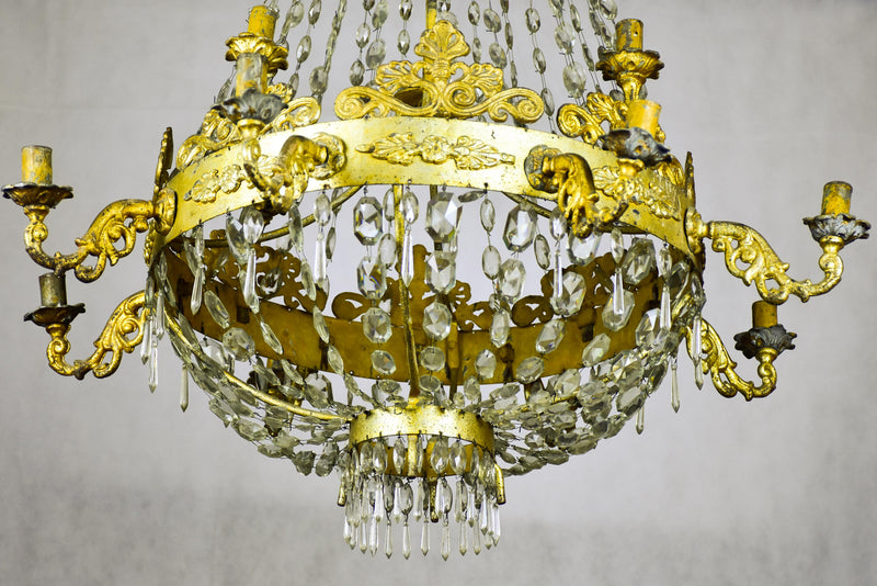 Antique Italian Genoese chandelier