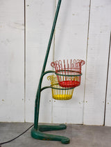 Mid century French floor lamp with pot plant stands