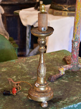 19th century French candlestick lamp base