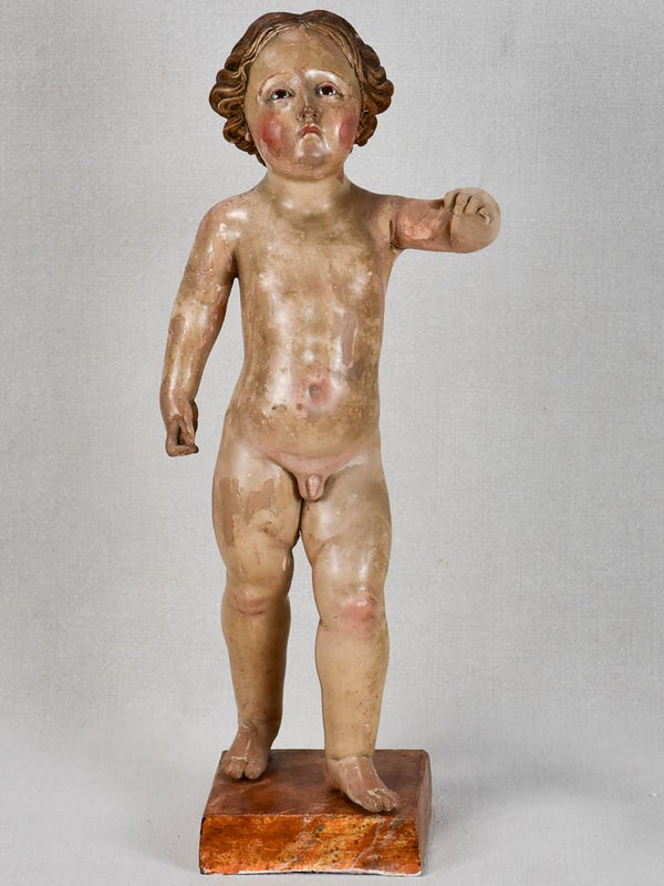 Late 18th-century sculpture - Child Jesus Christ 20"