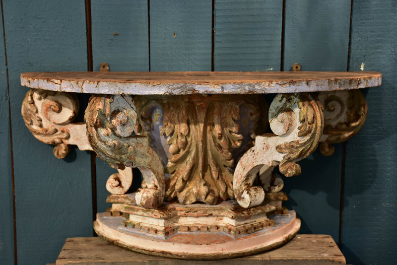 18th century Louis XV console table – demilune