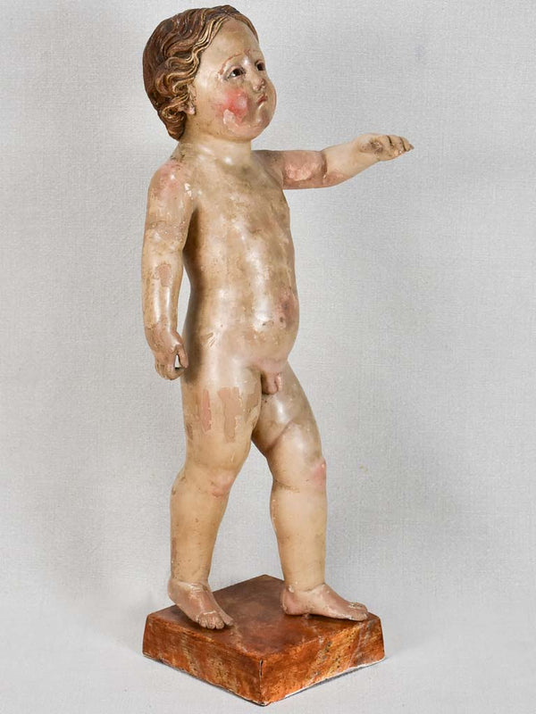 Late 18th-century sculpture - Child Jesus Christ 20"