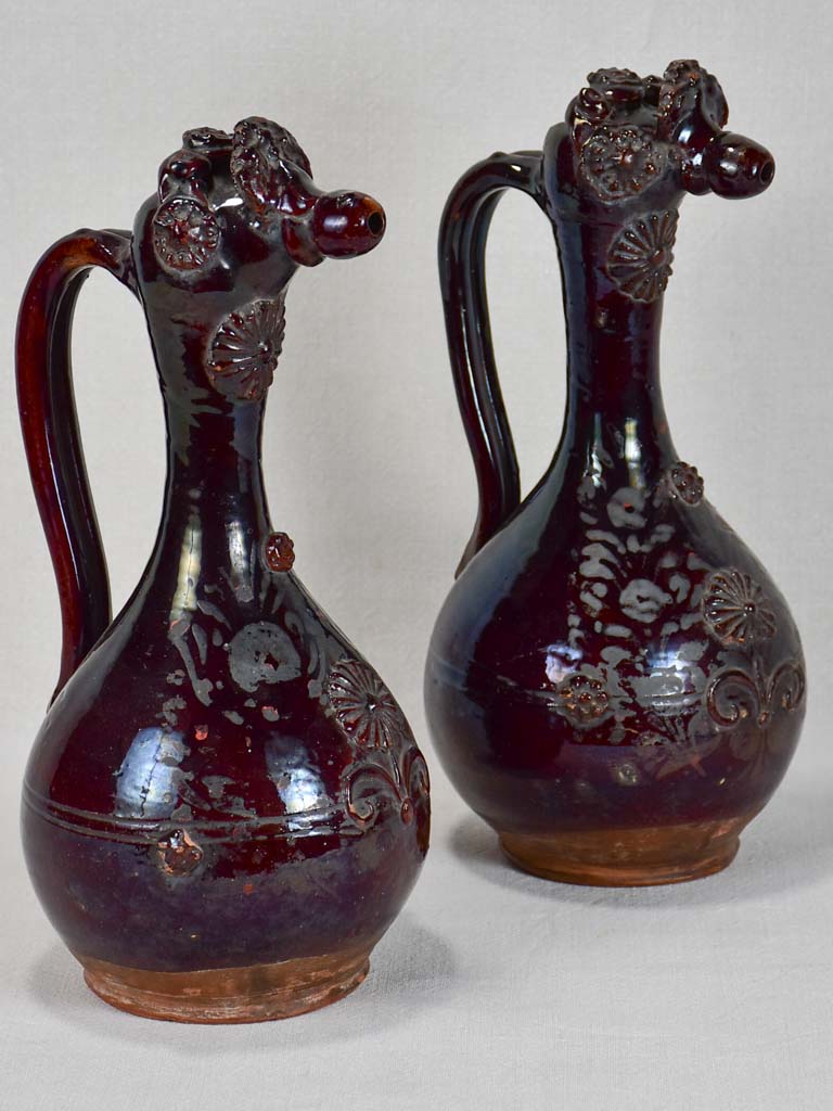 Pair of 19th-century Raki pitchers - Demoiselles d'Avignon