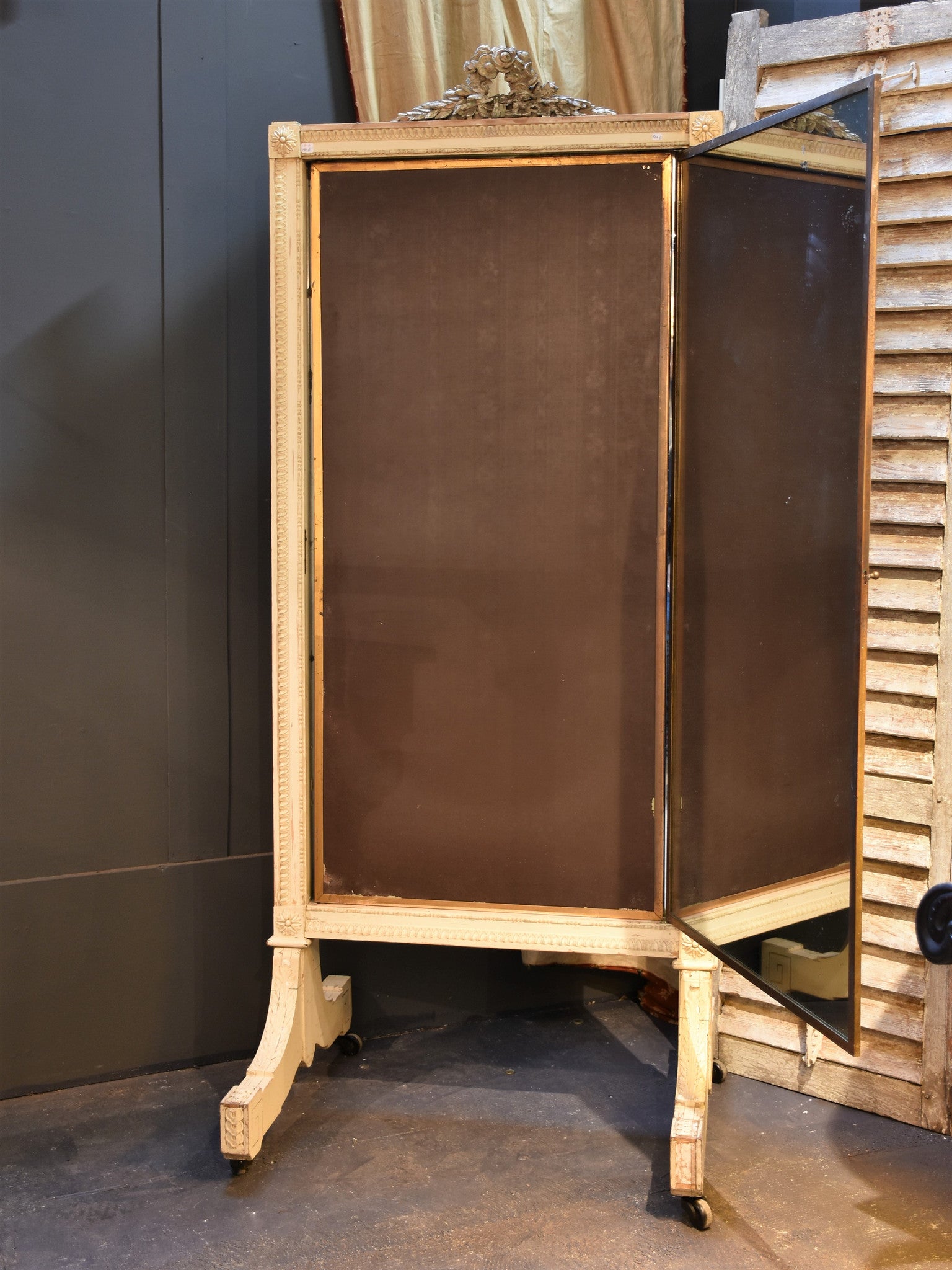 Late 19th century BROT triptych mirror
