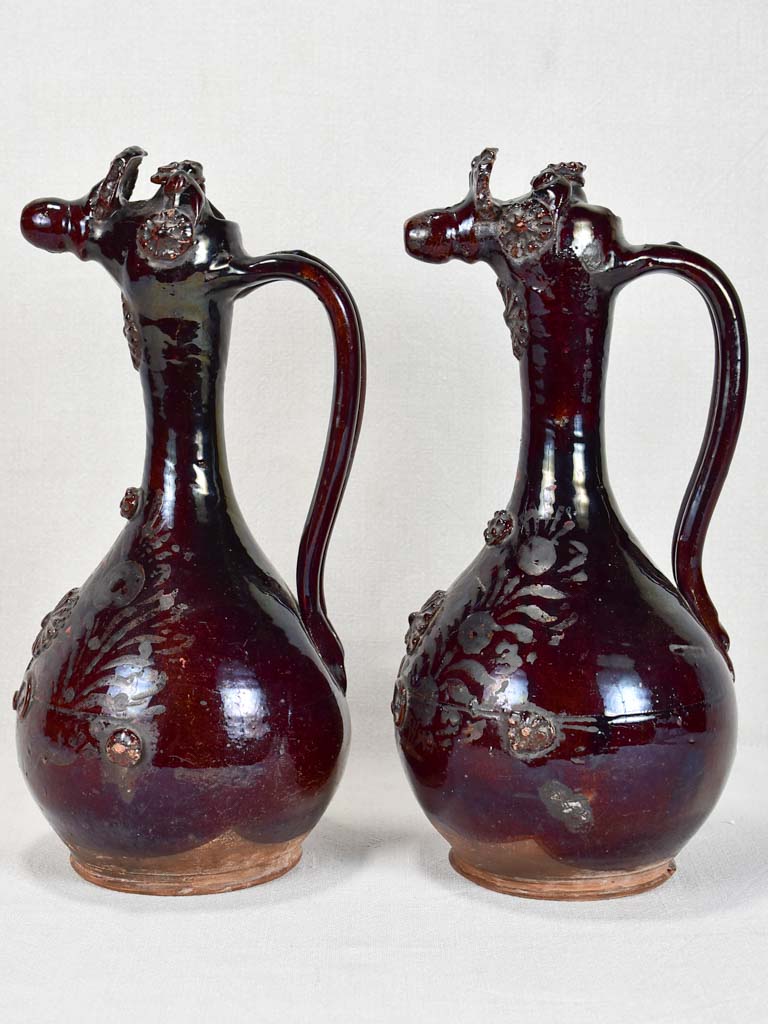 Pair of 19th-century Raki pitchers - Demoiselles d'Avignon