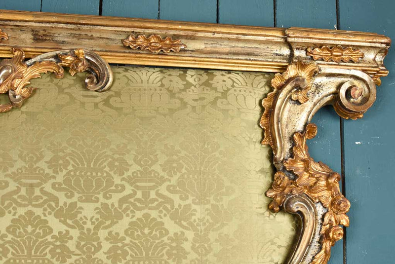 Impressive aged gilded console element