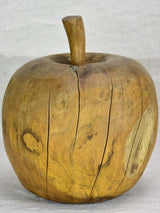 RESERVED ES Oversize wooden sculpture of an apple 10¾"