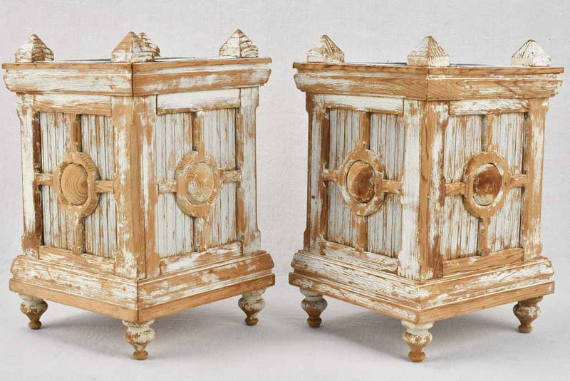Pair of vintage French cachepots 8¾"