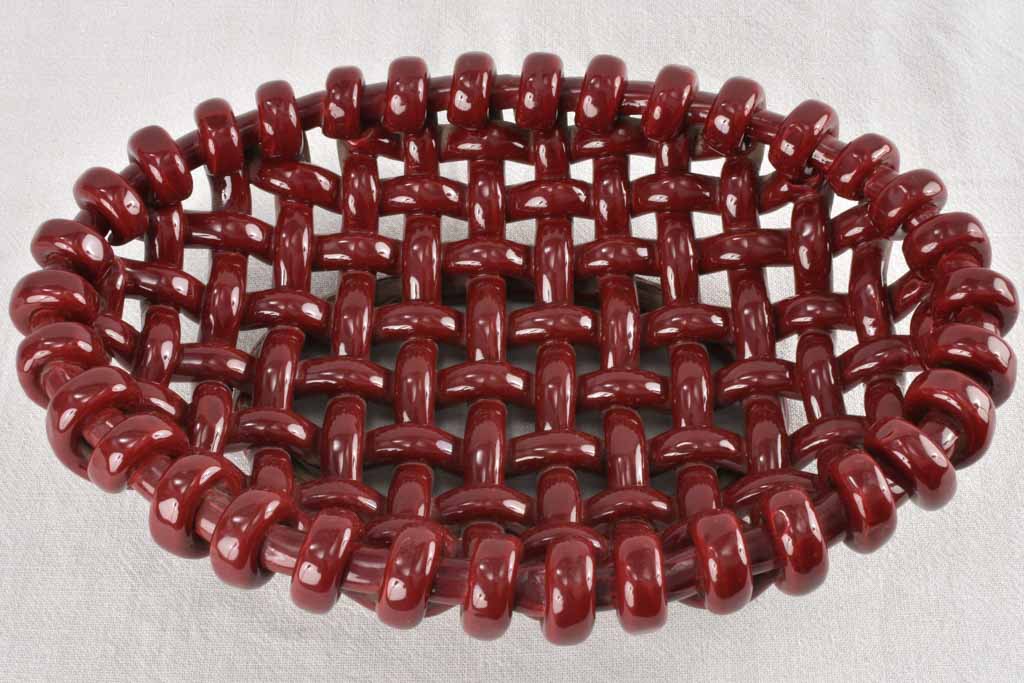 1960s Vallauris Woven Ceramic Masterpiece