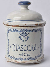 Time-worn Diascord apothecary ceramic pot