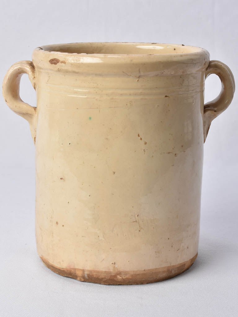 Large Italian anchovy pot with handles 9¾"