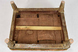 18th-century Louis XVI footrest with original cross stitch upholstery 13" x 16¼"