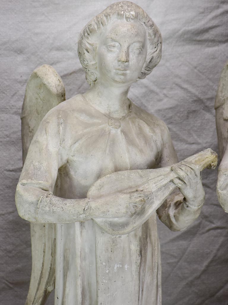 Original Camille Lefèvre (1853–1933) sculptures of four angels playing music - signed 30"