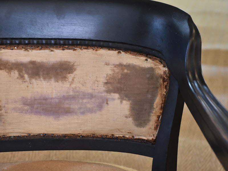 19th century mahogany lounge armchair
