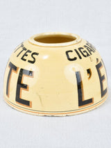 Vintage French ashtray - Cigarettes L'elite 5½"