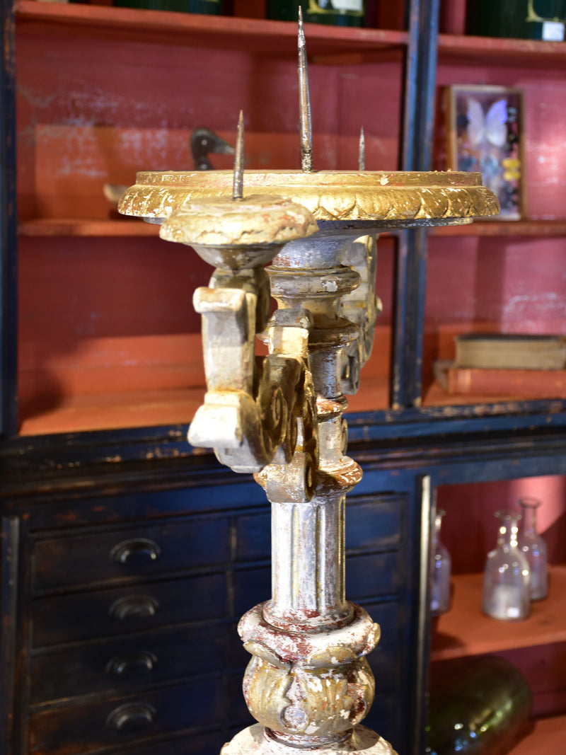 Very large renaissance church candlestick – 17th century – Chez Pluie