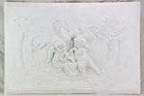 Large boiserie element / wall sculpture with cherubs 38½" x  26½"