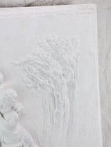Large boiserie element / wall sculpture with cherubs 38½" x  26½"