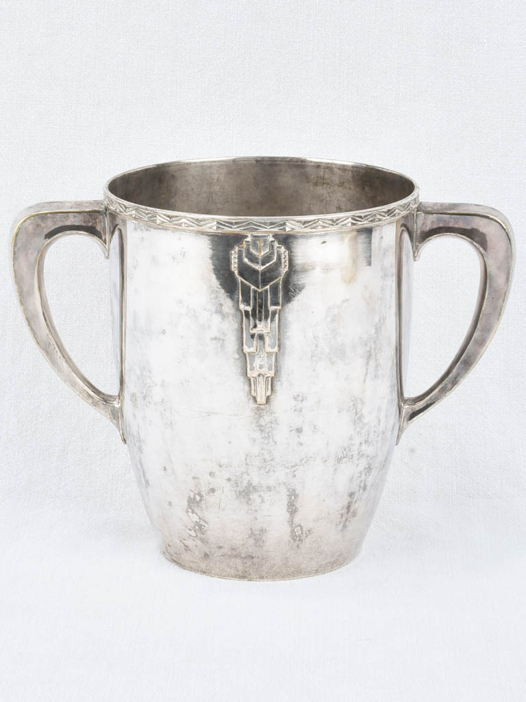 Ice bucket, silver plate, Art Deco